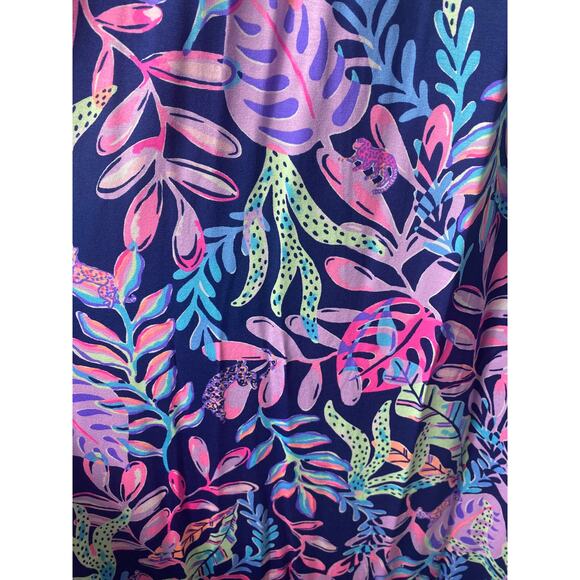 NWT LILLY PULITZER DRESS MAXI LONG MANUELA OYSTER BAY BLUE PURPLE LONG NAUTICAL - Picture 12 of 13